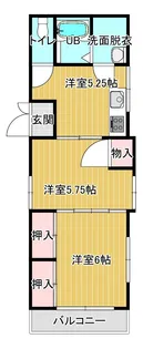 サンクレイン番場【5階】の間取り