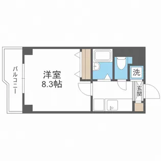 ボアドゥブルー【4階】の間取り