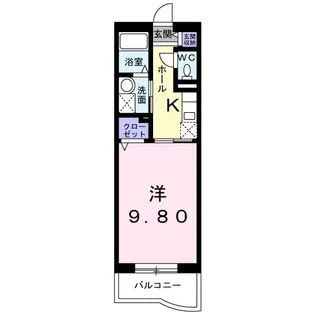 プロムナード ベル【3階】の間取り