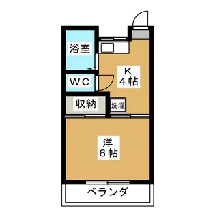 サニータイム菊野台【1階】の間取り