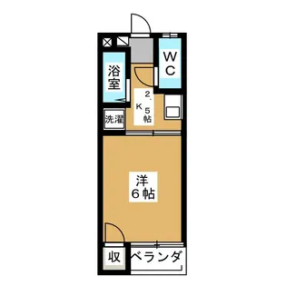 Kコスモスハイツ【2階】の間取り
