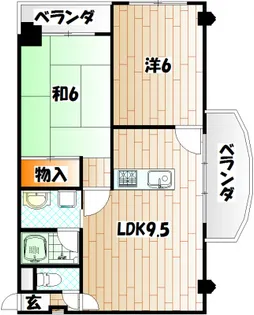 ベルガ清水【3階】の間取り