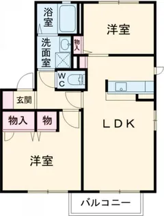 メゾン ラッキービレッジIII【2階】の間取り