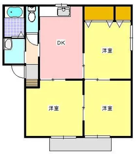 フレンドリー仲田 II B【1階】の間取り