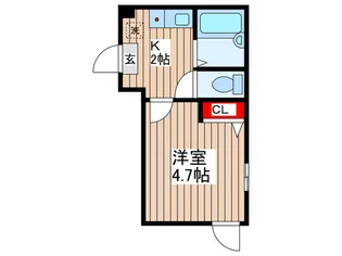 ゼネラルハイツ平井II【1階】の間取り