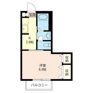 プレミール・シャンブル【1階】の間取り
