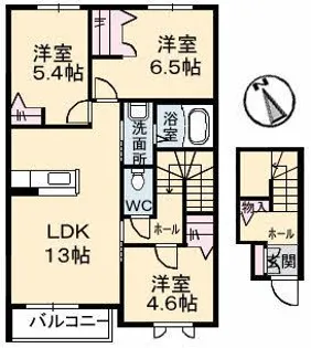 チェルシー【2階】の間取り
