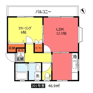 パームガーデン【2階】の間取り