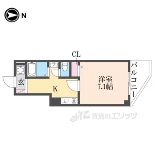 M’プラザ香里五番館【7階】の間取り