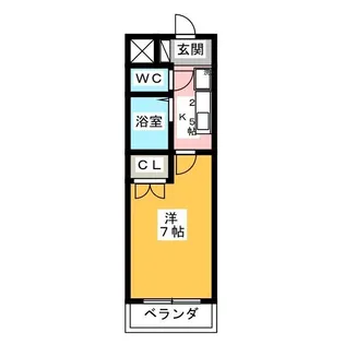 セントラルハイツ元塩【5階】の間取り