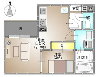 REGALEST 伊島I【2階】の間取り