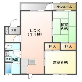 コーポリシェス【1階】の間取り