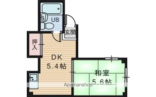 シャトー宮原1番館【1階】の間取り