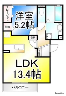 エスポワール・東和田【1階】の間取り