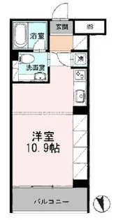 カスタリア目黒長者丸【3階】の間取り