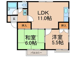 サンホ-ム志免【2階】の間取り