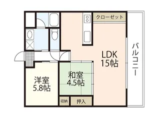エネピア庚午北【2階】の間取り