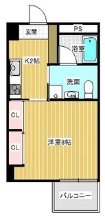 サザンライフマンション【4階】の間取り