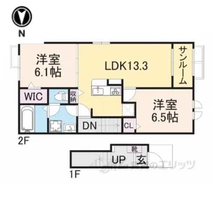アストラルノーヴァ【2階】の間取り