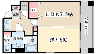 ISM中之島レジデンス【9階】の間取り