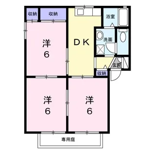 パークサイド328 A【1階】の間取り