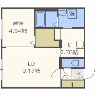 SAKURAコンフォートK【1階】の間取り