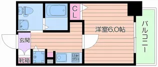プレサンス天神橋ディオレ【8階】の間取り