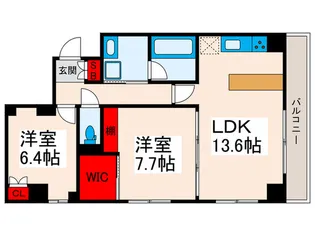 サンテラス【2階】の間取り