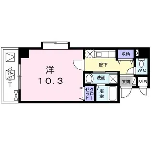 エレガンス富士【3階】の間取り