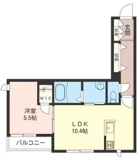 ボン・ソール【1階】の間取り