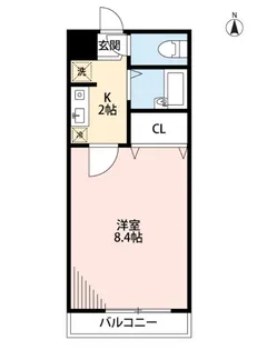 ロイヤルパレス神明町【2階】の間取り