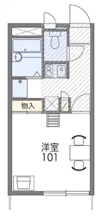 レオパレスサニーコート【2階】の間取り