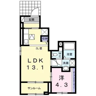 イノセントコートIII【1階】の間取り