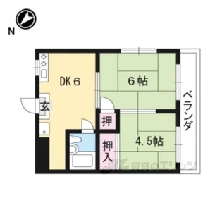 コーポフジ【2階】の間取り