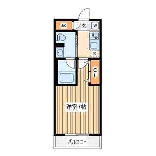 マキシヴ クロス横浜大口通【2階】の間取り