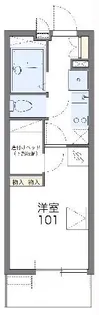 レオパレス蕾【1階】の間取り