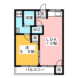 小山マンション【3階】の間取り