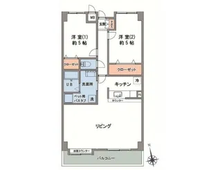 第3エスケービル【8階】の間取り
