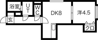 エヴァンス四番館【2階】の間取り