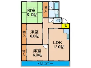 永村マンション【1階】の間取り