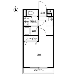 アムール グリーンヒルI【1階】の間取り