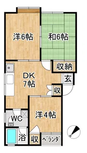 アーバンホームズ第1原別【2階】の間取り