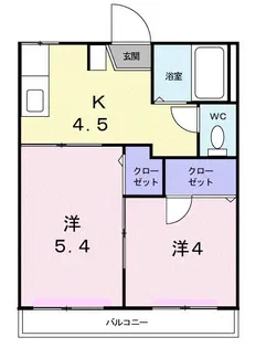 コーポ・美樹【1階】の間取り