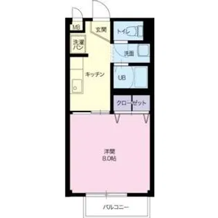 SurplusI桃塚A【2階】の間取り