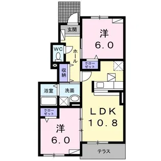 ラフィネ シス【1階】の間取り