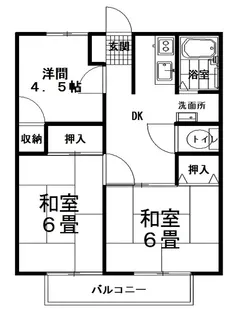 カトルメゾンB【2階】の間取り