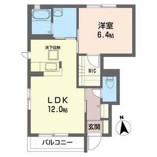 オレンジヒルズ成田A【1階】の間取り