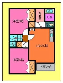 グランドインパレス浪岡【2階】の間取り