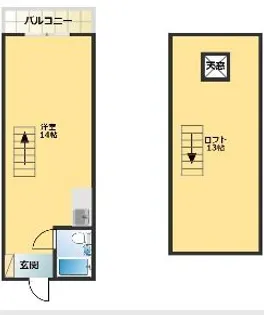 ロックバレー大野 B【2階】の間取り