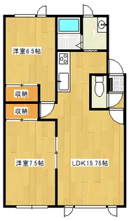 ノースヴィラ北3条II【1階】の間取り